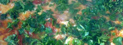 яичница с помидорами и сыром. Шаг 4