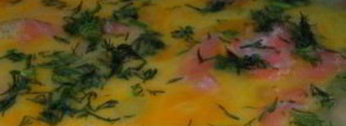 яичница с семгой. Шаг 4