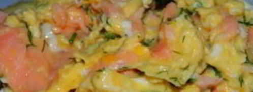 яичница с семгой. Шаг 7