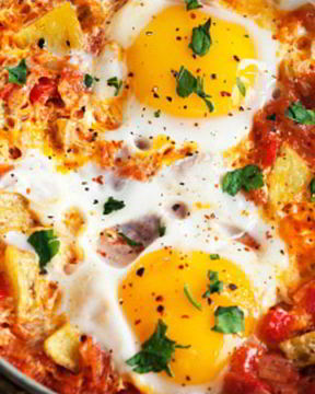 Яичница с сыром