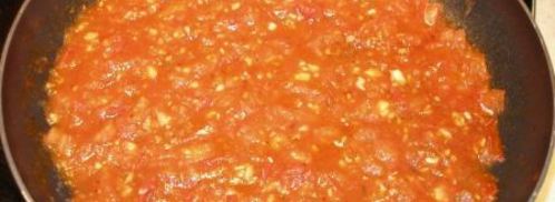 яичница с томатами uova al pomodoro. Шаг 2