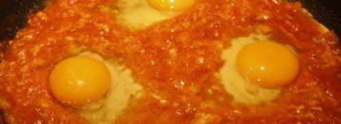 яичница с томатами uova al pomodoro. Шаг 5