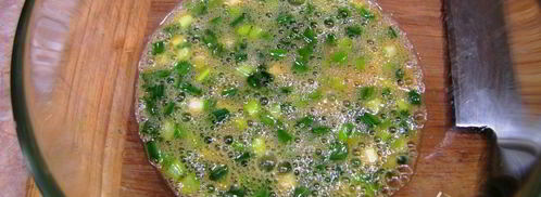 яичница с зеленым луком. Шаг 4