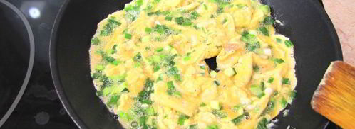 яичница с зеленым луком. Шаг 6