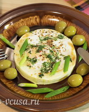 Яичница в кабачке