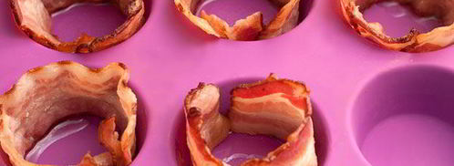 яичница в корзиночках из бекона. Шаг 2