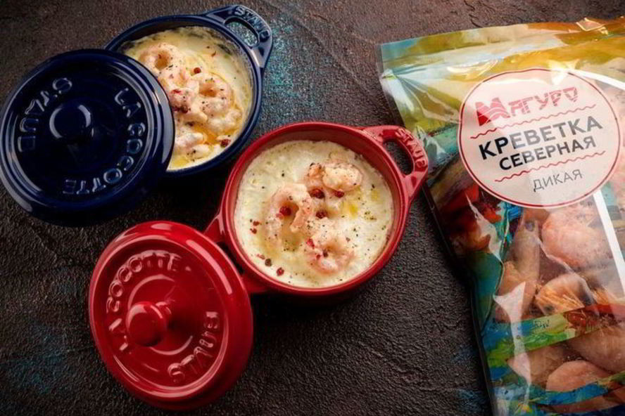 Рецепт запеченной яичницы с креветками