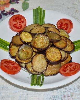 Закуска баклажаны острые с чесноком