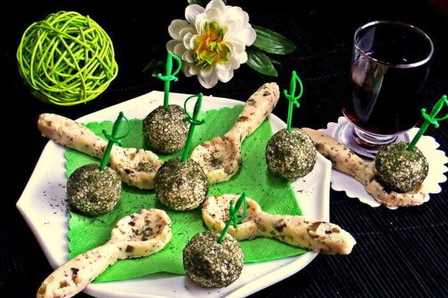 Рецепт закуски два сыра