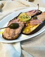 Закуска из баклажанов с тунцовым паштетом