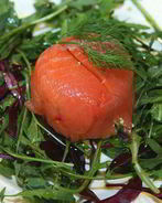 Закуска из семги с рисом