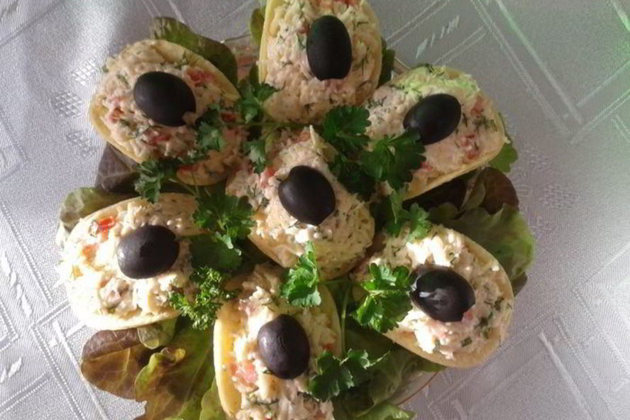 Рецепт закуски на чипсах