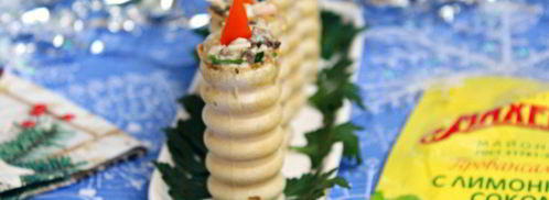 закуска новогодние свечи. Шаг 9