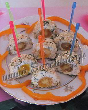 Закуска с помидорами черри