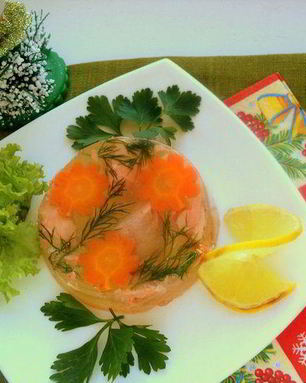 Заливное из семги