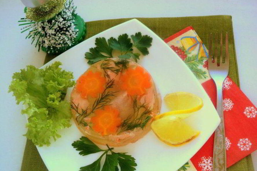 Рецепт заливного из семги