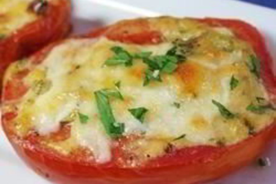 Рецепт запеченных помидоров с сыром и горчицей