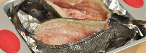 дорадо, фаршированная жюльеном из морепродуктов. Шаг 6