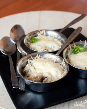 Грибной жульен из шампиньонов