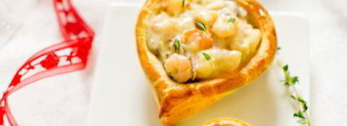 слоеные сердечки с жюльеном из креветок. Шаг 13