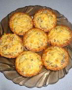 Тарталетки с жульеном в сыре с шампиньонами