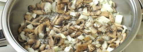 жульен с грибами и сыром. Шаг 5