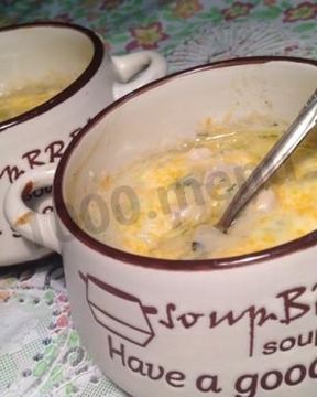 Жульен с картошкой курицей и грибами