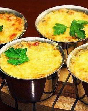 Жульен с курицей и грибами