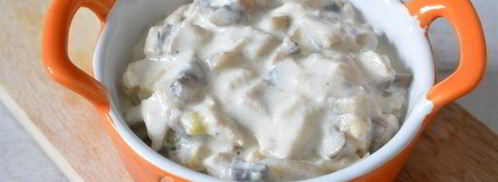 жульен с курицей и шампиньонами в духовке. Шаг 11