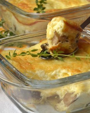 Жульен-суфле с шампиньонами