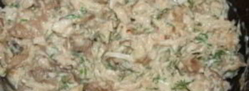 жульен в блинных мешочках. Шаг 3