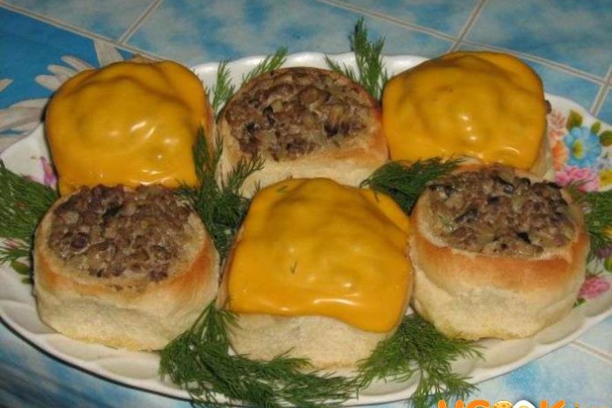 Рецепт жульена в булочках