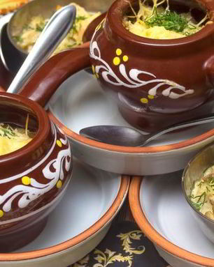 Жюльен из свежих грибов с зеленью