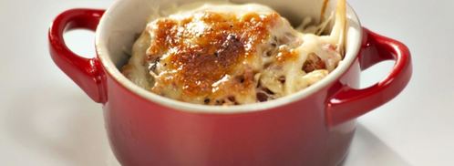 жюльен с беконом и грибами. Шаг 4