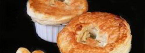 жюльен с крышечками из слоеного теста. Шаг 5