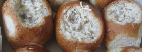 жюльен с курицей и грибами в булочке. Шаг 10