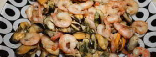 жюльен с мидиями и креветками. Шаг 3